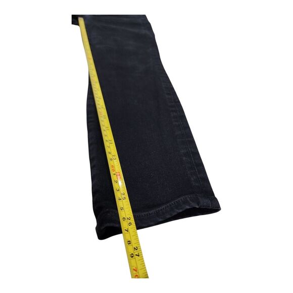 VERONICA BEARD Debbie Skinny High Rise Jeans Sz 27/4 Black Stretchy Buttons Soft - Picture 7 of 10